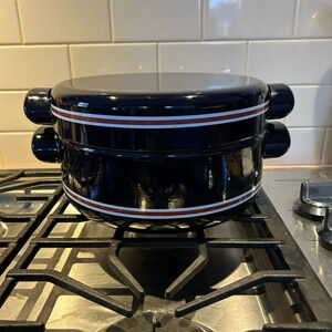 Vintage MCM Jepcor Dutch Oven  Enamelware Pot